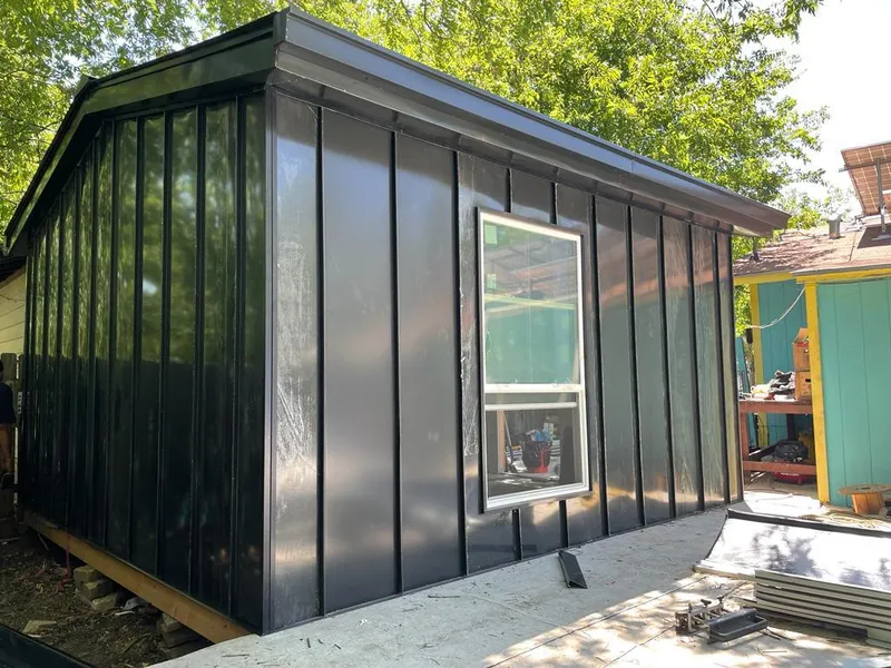 Black standing seam metal wall panels for Metal Roof Installation in Little Ferry